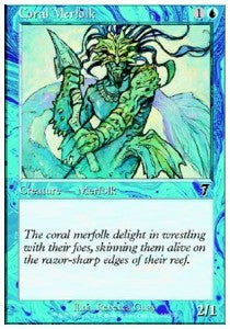 Coral Merfolk⁣ - Seventh Edition⁣ (Common)⁣ [66]