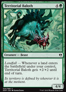 Territorial Baloth⁣ - Duel Decks: Zendikar vs. Eldrazi⁣ (Common)⁣ [24]