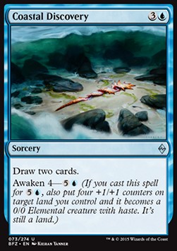 Coastal Discovery⁣ - Battle for Zendikar⁣ (Uncommon)⁣ [73]