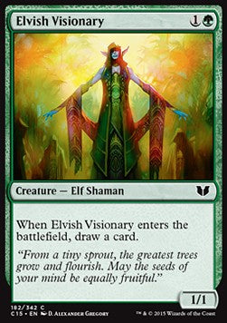 Elvish Visionary⁣ - Commander 2015⁣ (Common)⁣ [182]