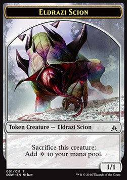 Eldrazi Scion Token (Colorless 1/1) (V.1)⁣ - Oath of the Gatewatch⁣ (Token)⁣ [T1]