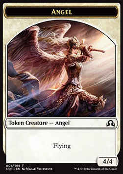 Angel Token (White 4/4)⁣ - Shadows over Innistrad⁣ (Token)⁣ [T1]