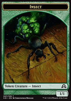 Insect Token (Green 1/1)⁣ - Shadows over Innistrad⁣ (Token)⁣ [T7]