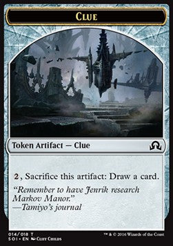 Clue Token (V.4)⁣ - Shadows over Innistrad⁣ (Token)⁣ [T14]