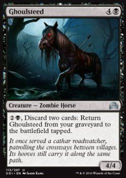 Ghoulsteed⁣ - Shadows over Innistrad⁣ (Uncommon)⁣ [113]