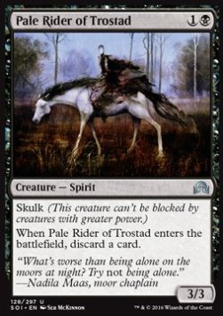 Pale Rider of Trostad⁣ - Shadows over Innistrad⁣ (Uncommon)⁣ [128]