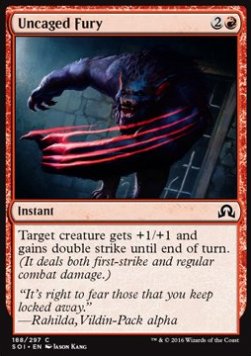 Uncaged Fury⁣ - Shadows over Innistrad⁣ (Common)⁣ [188]