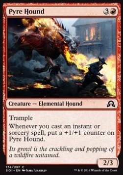 Pyre Hound⁣ - Shadows over Innistrad⁣ (Common)⁣ [174]