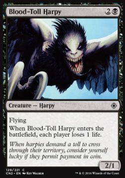 Blood-Toll Harpy⁣ - Conspiracy: Take the Crown⁣ (Common)⁣ [129]