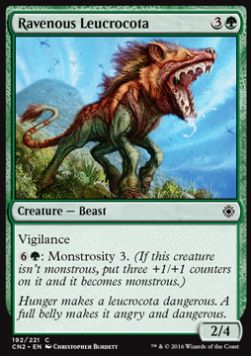 Ravenous Leucrocota⁣ - Conspiracy: Take the Crown⁣ (Common)⁣ [192]