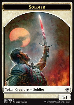 Soldier Token (White 1/1)⁣ - Conspiracy: Take the Crown⁣ (Token)⁣ [T2]
