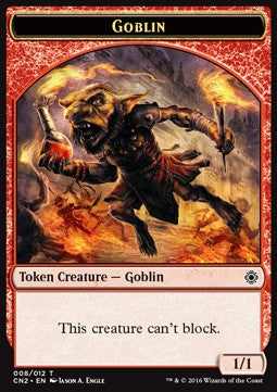Goblin Token (Red 1/1 Can't Block)⁣ - Conspiracy: Take the Crown⁣ (Token)⁣ [T8]