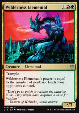 Wilderness Elemental⁣ - Commander 2016⁣ (Uncommon)⁣ [230]