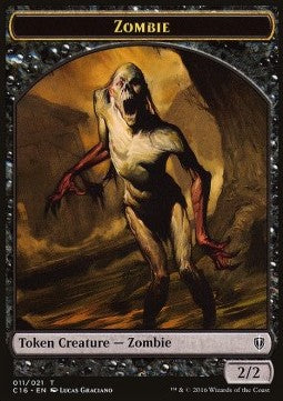 Zombie Token (B 2/2) / Worm Token (BG 1/1)⁣ - Commander 2016⁣ (Token)⁣ [T 11/18]