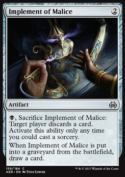 Implement of Malice⁣ - Aether Revolt⁣ (Common)⁣ [159]