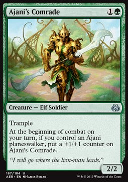 Ajani's Comrade⁣ - Aether Revolt⁣ (Uncommon)⁣ [187]