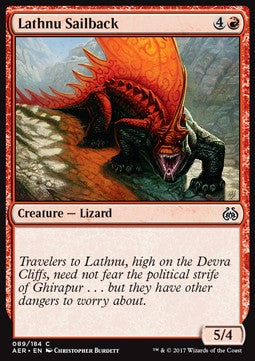 Lathnu Sailback⁣ - Aether Revolt⁣ (Common)⁣ [89]