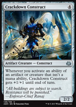 Crackdown Construct⁣ - Aether Revolt⁣ (Uncommon)⁣ [148]