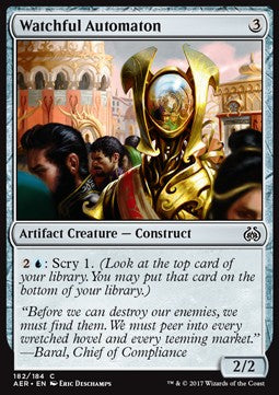 Watchful Automaton⁣ - Aether Revolt⁣ (Common)⁣ [182]