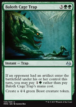 Baloth Cage Trap⁣ - Modern Masters 2017⁣ (Uncommon)⁣ [120]