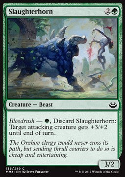 Slaughterhorn⁣ - Modern Masters 2017⁣ (Common)⁣ [136]