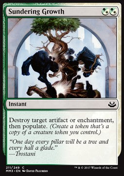 Sundering Growth - Modern Masters 2017 (Common) [MM3-211]