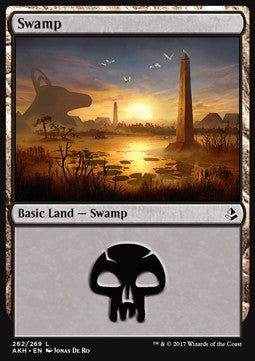 Swamp (V.3)⁣ - Amonkhet⁣ (Land)⁣ [262]