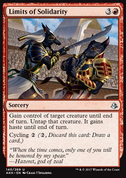 Limits of Solidarity⁣ - Amonkhet⁣ (Uncommon)⁣ [140]