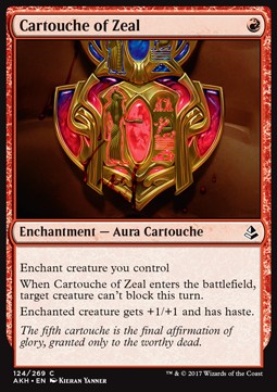 Cartouche of Zeal⁣ - Amonkhet⁣ (Common)⁣ [124]