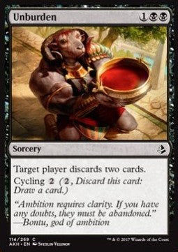 Unburden⁣ - Amonkhet⁣ (Common)⁣ [114]