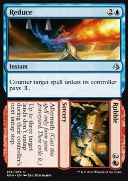 Reduce // Rubble⁣ - Amonkhet⁣ (Uncommon)⁣ [216]