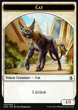 Cat Token (White 1/1 Lifelink)⁣ - Amonkhet⁣ (Token)⁣ [T16]