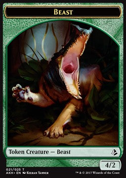 Beast Token (Green 4/2)⁣ - Amonkhet⁣ (Token)⁣ [T21]