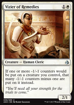 Vizier of Remedies⁣ - Amonkhet⁣ (Uncommon)⁣ [38]