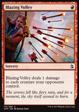 Blazing Volley⁣ - Amonkhet⁣ (Common)⁣ [119]