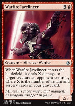 Warfire Javelineer⁣ - Amonkhet⁣ (Uncommon)⁣ [155]