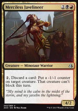 Merciless Javelineer⁣ - Amonkhet⁣ (Uncommon)⁣ [202]