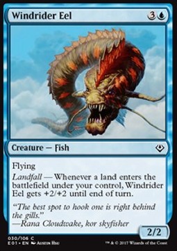 Windrider Eel⁣ - Archenemy: Nicol Bolas⁣ (Common)⁣ [30]