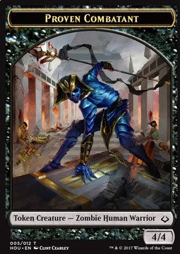 Proven Combatant Token⁣ - Hour of Devastation⁣ (Token)⁣ [T05]