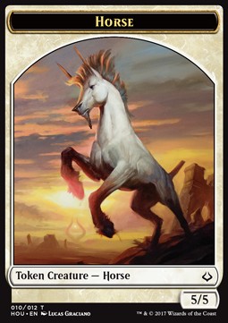 Horse Token (White 5/5)⁣ - Hour of Devastation⁣ (Token)⁣ [T10]