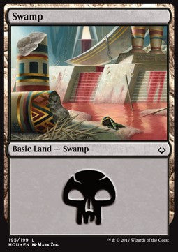 Swamp (V.3)⁣ - Hour of Devastation⁣ (Land)⁣ [195]