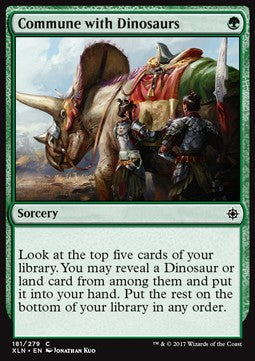Commune with Dinosaurs⁣ - Ixalan⁣ (Common)⁣ [181]