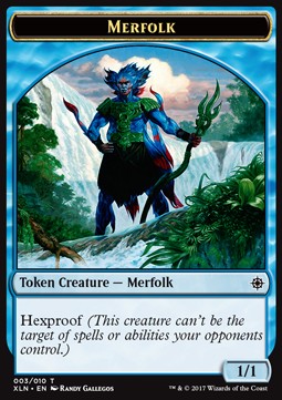 Merfolk Token (Blue 1/1 Hexproof)⁣ - Ixalan⁣ (Token)⁣ [T03]