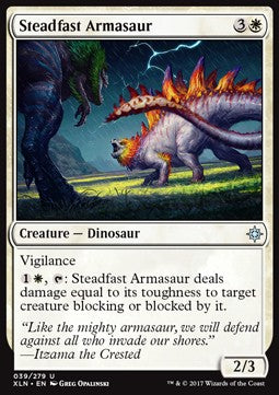 Steadfast Armasaur⁣ - Ixalan⁣ (Uncommon)⁣ [39]