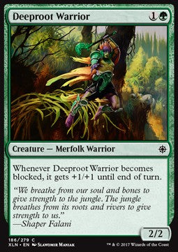 Deeproot Warrior⁣ - Ixalan⁣ (Common)⁣ [186]