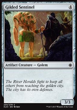 Gilded Sentinel⁣ - Ixalan⁣ (Common)⁣ [239]