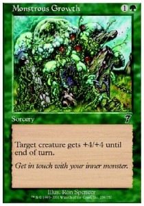Monstrous Growth⁣ - Seventh Edition⁣ (Common)⁣ [258]