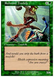 Redwood Treefolk⁣ - Seventh Edition⁣ (Common)⁣ [264]