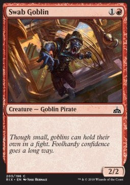 Swab Goblin⁣ - Rivals of Ixalan⁣ (Common)⁣ [203]