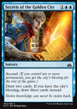 Secrets of the Golden City⁣ - Rivals of Ixalan⁣ (Common)⁣ [52]